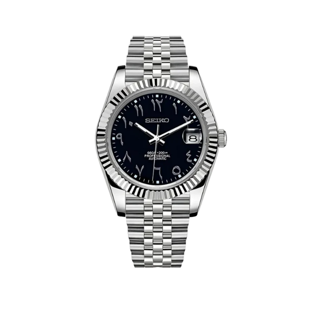 Seikojust Mod Silver-Black Arabic