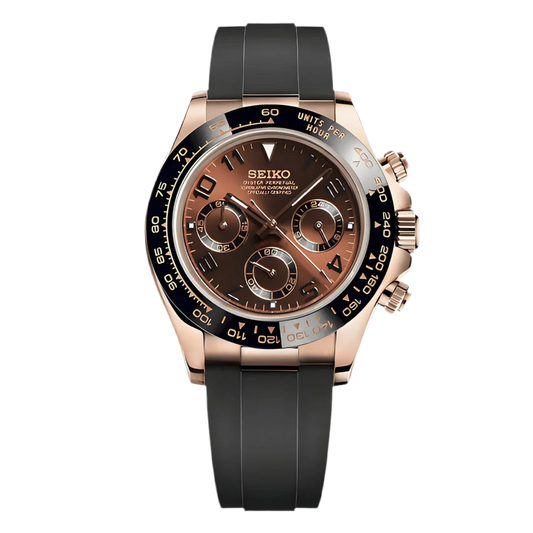 Daytona Mod RoseGold - Oysterflex Chocolate