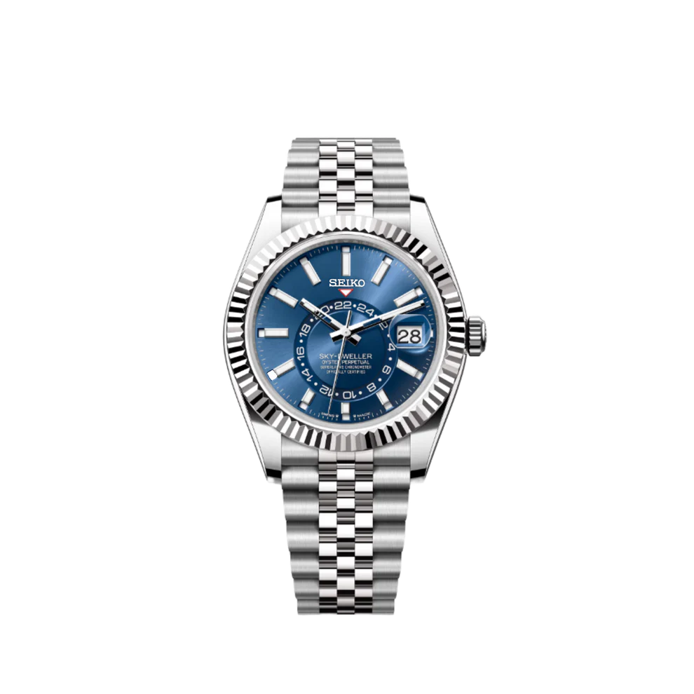 Seikodweller Silver-Blue