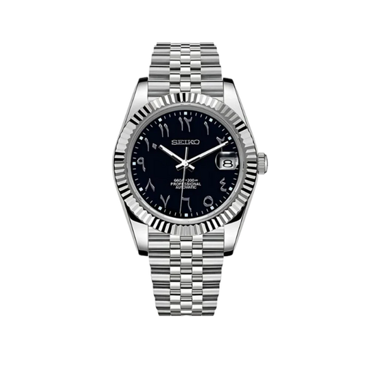 Seikojust Mod Silver-Black Arabic
