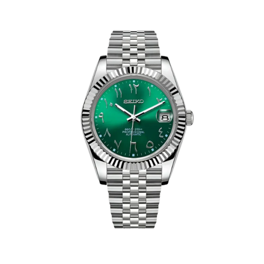 Seikojust Mod Silver-Green Arabic