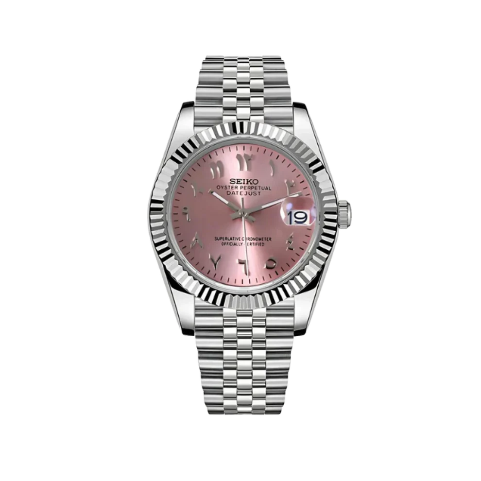 Seikojust Mod Silver-Pink Arabic