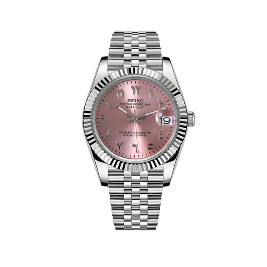 Seikojust Mod Silver-Pink Arabic